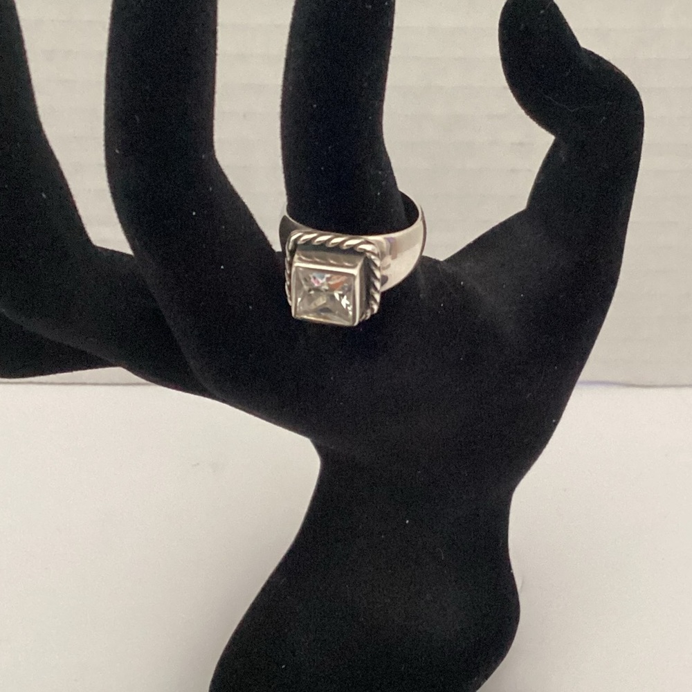 Silpada Elizabeth ring 925 square CZ ring